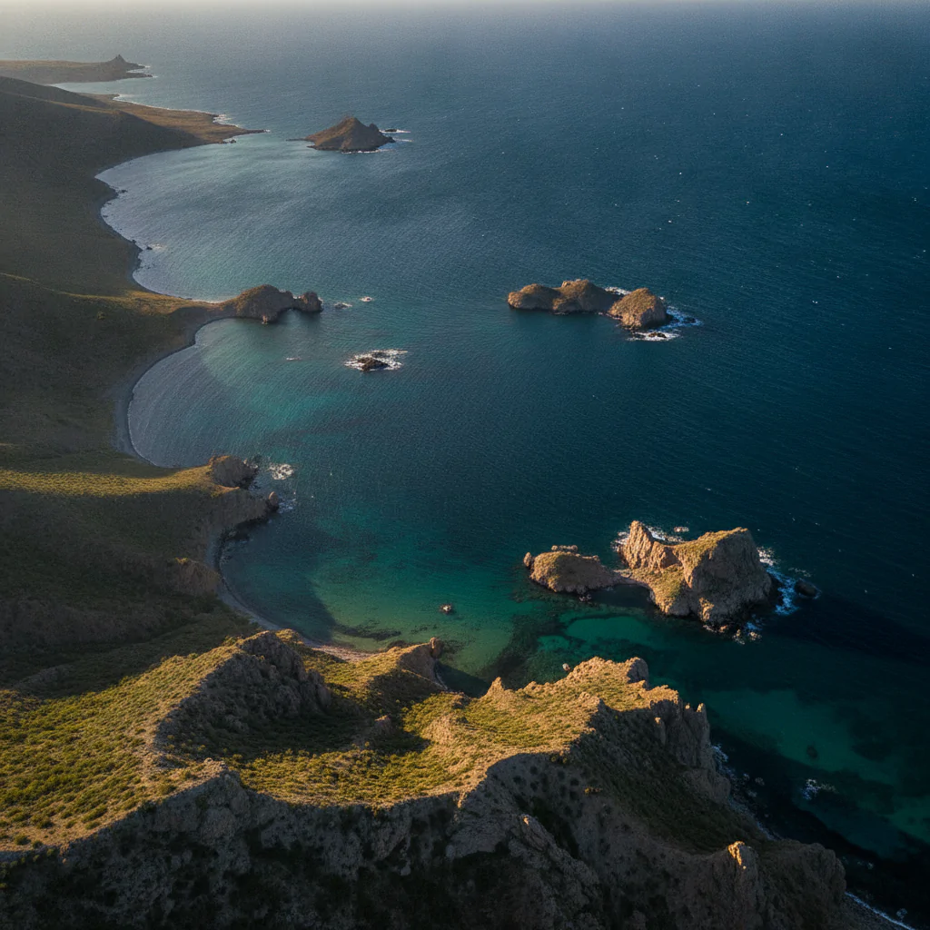 Каспийское море с высоты