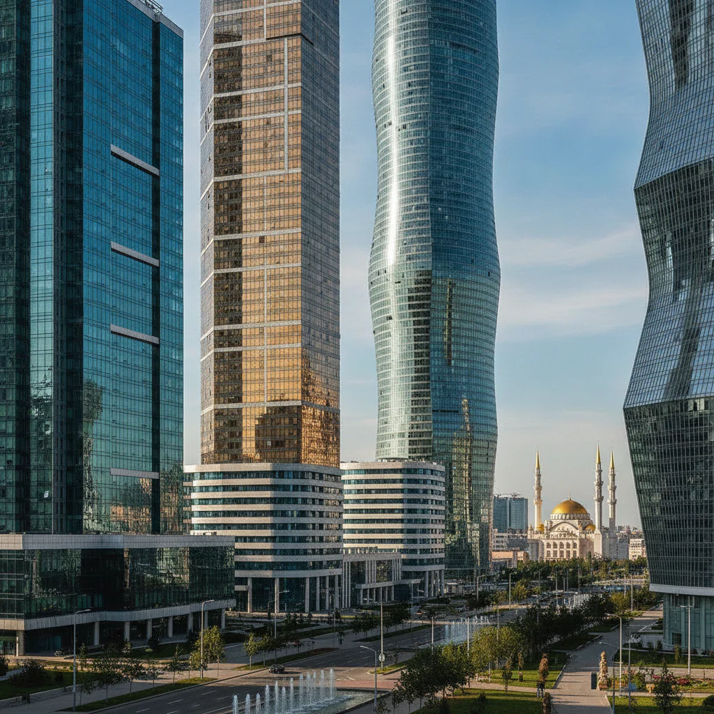Современные здания Грозного