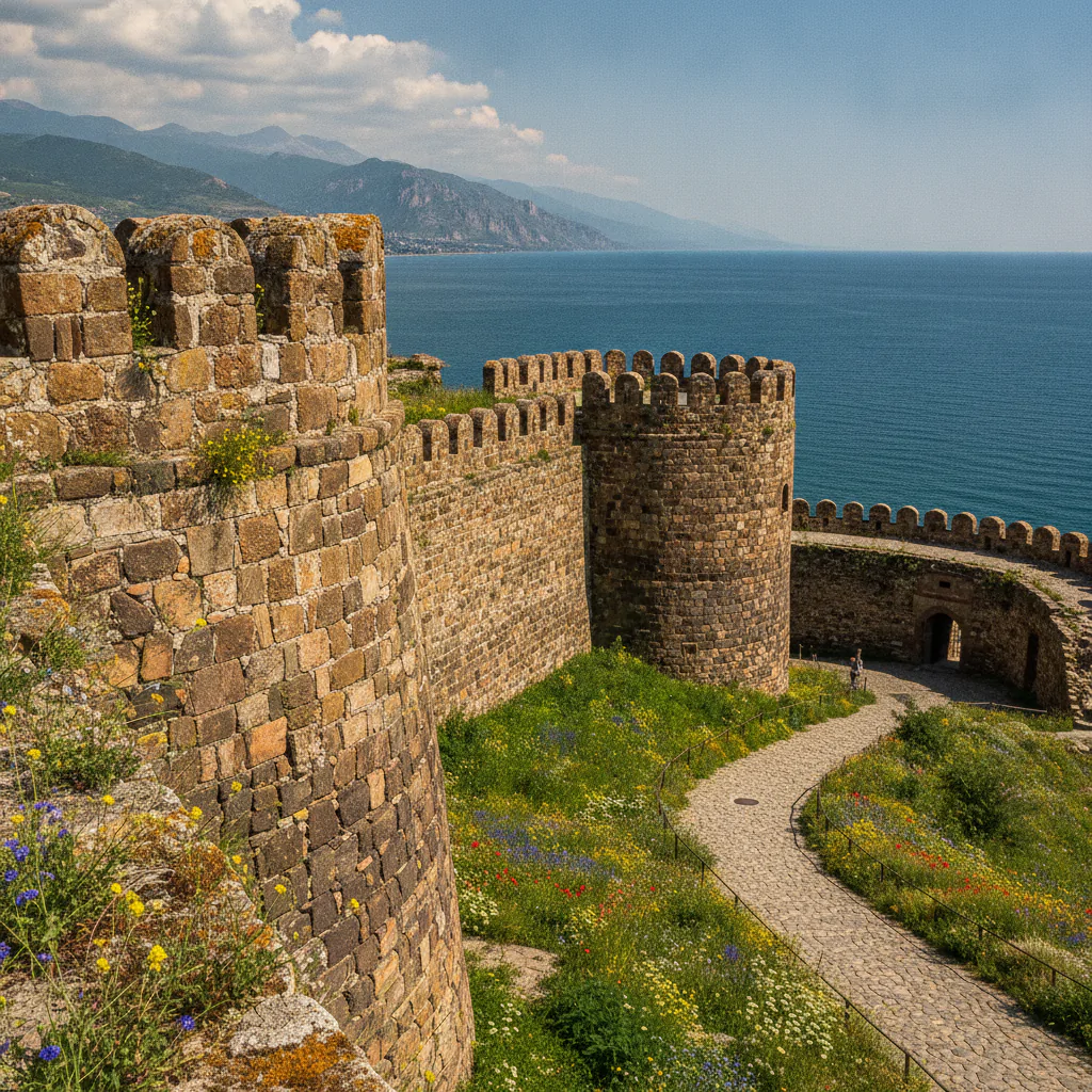 Дербентская крепость в лучах солнца