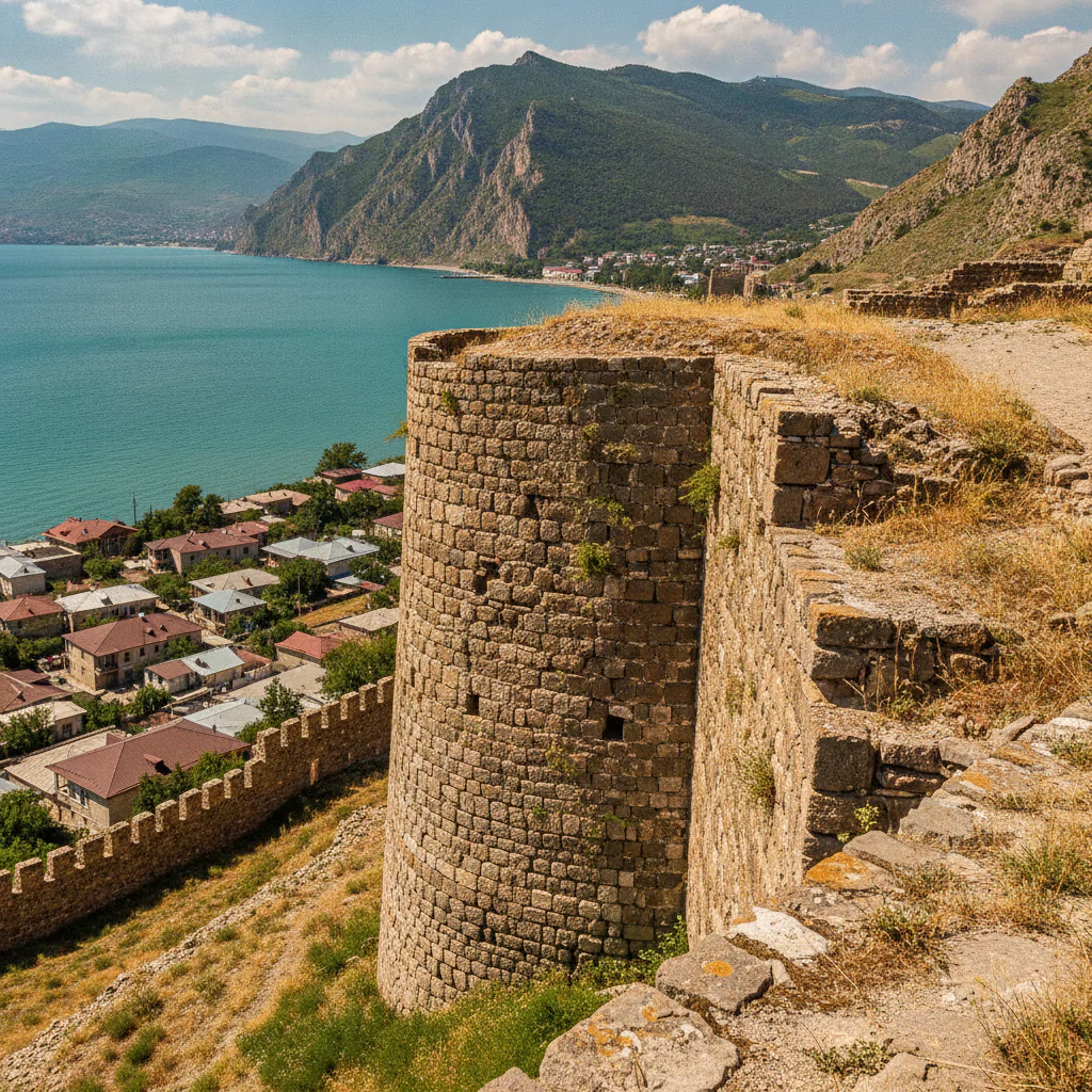 Дербентская крепость на закате