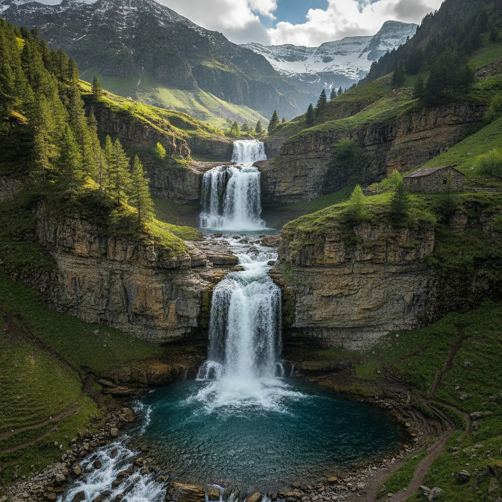 Водопад в горах Дагестана